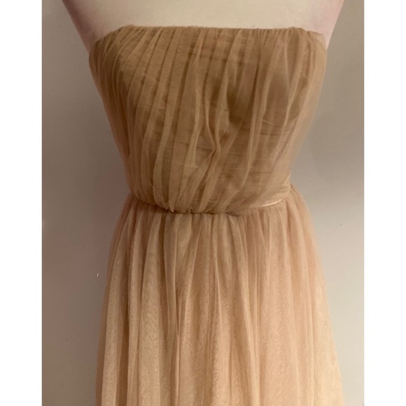 Windsor Tulle Gown Taupe - Picture 3 of 4